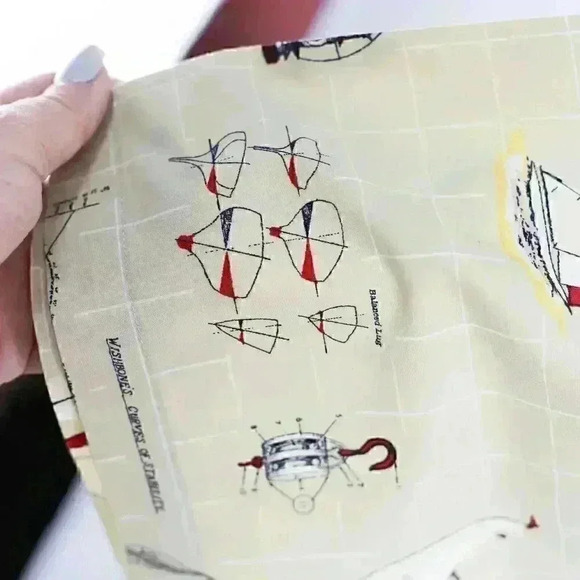 Puritan size 3XL 100% cotton nautical theme short sleeve button down shirt tan - Picture 5 of 16